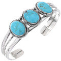 Matching Sterling Silver Ithaca Peak Turquoise Navajo Bracelet 46950