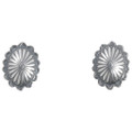 Sterling Petite Navajo Traditional Concho Earrings 46958
