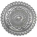  Sterling Navajo Concho Belt Buckle 46961