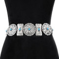 Sterling Silver Concho Belt 47079