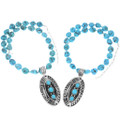 Natural Sleeping Beauty Turquoise Nugget Necklace with Sterling Silver Pendant 1726