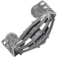 Kingman Turquoise Southwest Fred Harvey Style Sterling Silver Bracelet Cuff 0474