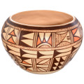 Old Hopi Pottery Hand Coiled Painted Bowl 47245