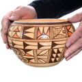 Vintage Native American Pottery Polychrome Hopi Bowl 47245