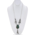 Kings Manassa Turquoise Sterling Silver Necklace 47324