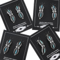 Native American Sterling Silver Turquoise Earrings 47376