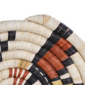 Hopi Early Morning Vintage Hand Coiled Polychrome Basket Tray 0437