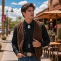 Real Turquoise Sterling Silver Bolo Tie 47455