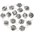 Navajo Traditional Symbols Sterling Silver Link Concho Belt 47508