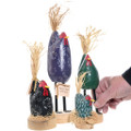 Hand Crafted Navajo Chickens Collection Decor Set 47537