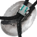 Authentic Zuni Blue Turquoise Bolo Tie Artist Eugene Mahooty Signed 47655