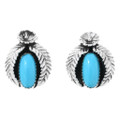 Sterling Silver Sleeping Beauty Turquoise Earrings 47682