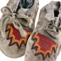Colorful Hand Beaded Genuine Leather Moccasins 47703