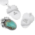Authentic Navajo Turquoise Necklace Earrings Jewelry Set 47817