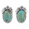 Matching Turquoise Post Earrings Navajo Necklace Set 47817