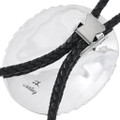Navajo Sterling Silver Buffalo Coral Turquoise Bolo Tie 47838