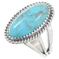 Ladies Sterling Silver Turquoise Ring 47854