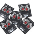 Red Coral Sterling Silver Navajo Earrings 47868
