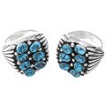 Turquoise Nugget Sterling Silver Native American Southwest Mens Ring  47893