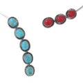 Sterling Silver Wire Wrap Turquoise Cuff Necklace 47951
