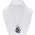 Sterling Silver Navajo Turquoise Nugget Pendant 47957