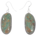 Sterling Silver Number 8 Turquoise Earrings 48023