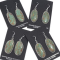 Red Web Number Eight Turquoise Earrings Navajo Made Sterling Silver 48023