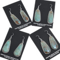 Red Web No. 8 Turquoise French Hook Dangle Earrings 48024