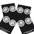 All Sterling Silver Western Concho Post Earrings 48105