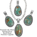 Large Spiderweb Number 8 Turquoise Sterling Silver Navajo Pendants 48127