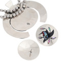 Authentic Zuni Gemstone Inlay Bird Necklace Set Artist Lakota Armand American Horse Hallmark 48210