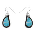 Matching Turquoise Inlay Zuni Earrings 48291