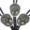 Gold and Sterling  Silver Eagle Bolo Tie  Best Seller  0449