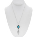 Native American Blue Turquoise Pendant 48490