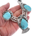 Ralph Lauren Inspired Navajo Made Turquoise Necklace 48493