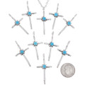 Native American Sterling Silver Turquoise Pendant 48524