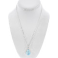 Teardrop Shape Larimar Pendant 48528