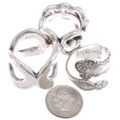 Sterling Silver Estate Sale Rings Dimensional Flourish Styles Closeout Collection 45543