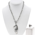 Safari-Inspired Giraffe Necklace Ring Set 45613