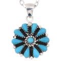 Sleeping Beauty Turquoise Cluster Pendant 48595