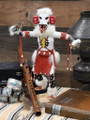 Native American Kachina Doll White Bear Navajo Made 48621