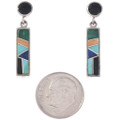 Sterling Silver Inlay Post Turquoise Earrings 45706