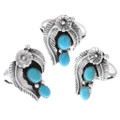 Turquoise Ring Navajo Made High Grade Sleeping Beauty Stones 48638