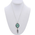 Sterling Silver Turquoise Pendant Chain Included 48673