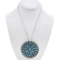Navajo Turquoise Cluster Pendant 48675