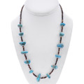 Vintage Native American Turquoise Nugget Heishi Necklace 48677