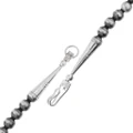 Antiqued Sterling Silver Navajo Desert Pearls Turquoise Navajo Necklace 48688