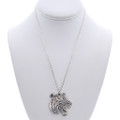 Silver Overlay Style Tiger Pendant Chain Included 48702