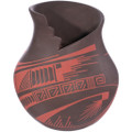 Redware Mata Ortiz Pottery Kiva Step Vase 48713