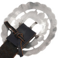 Southwest Washington Quarters Silver Concho Belt Original Leather 48725
